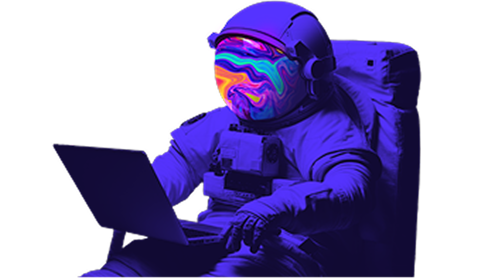 Imagem de um astronauta no espaço